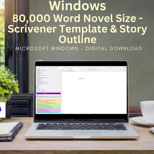 Windows - How to Start Writing a Novel Scrivener Template & Outline | Plot Planner | Scrivener Template | Novel Writing Kit | Nanowrimo