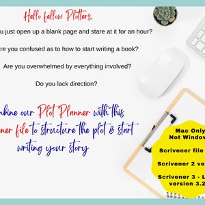 Mac- How to Start Writing a Novel Scrivener Template & Outline | Plot ...