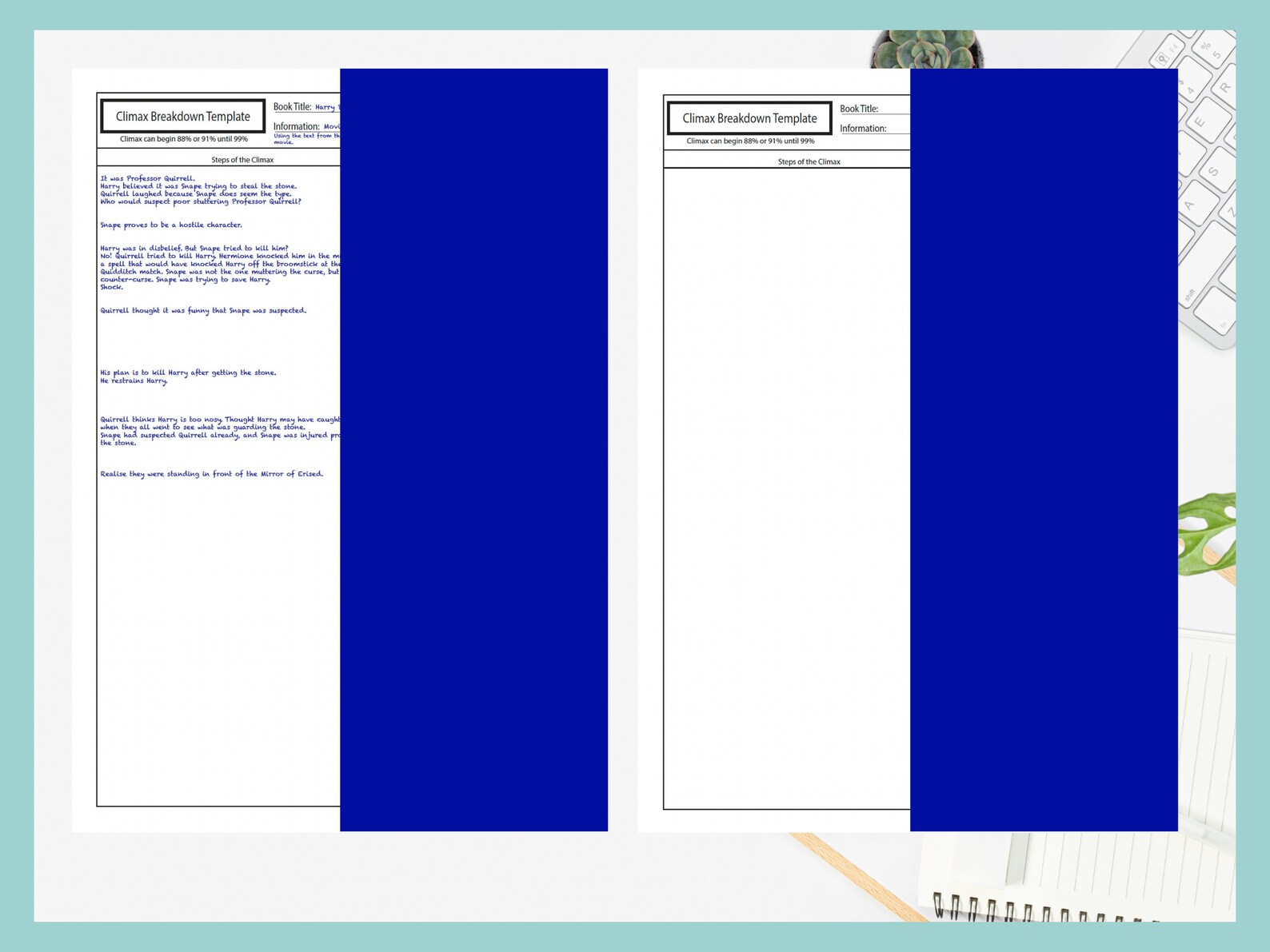 Climax Breakdown Template | Novel Writing | Story Prompts | Writing Kit ...
