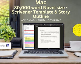Mac – So beginnen Sie mit dem Schreiben einer Novel Scrivener-Vorlage und -Gliederung | Plotplaner | Scrivener-Vorlage | Autorenplaner | Nanowrimo | Schreiben