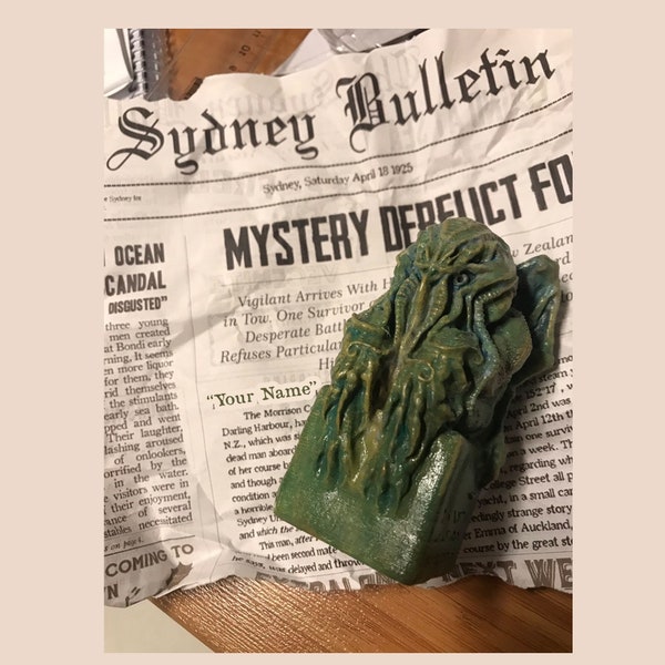 Cthulhu Idol 3D Printed Sculpture, Home Decor Statue