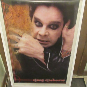 OZZY OSBOURNE POSTER 2002 New Sealed No Frame Collectible Rare Black Sabbath