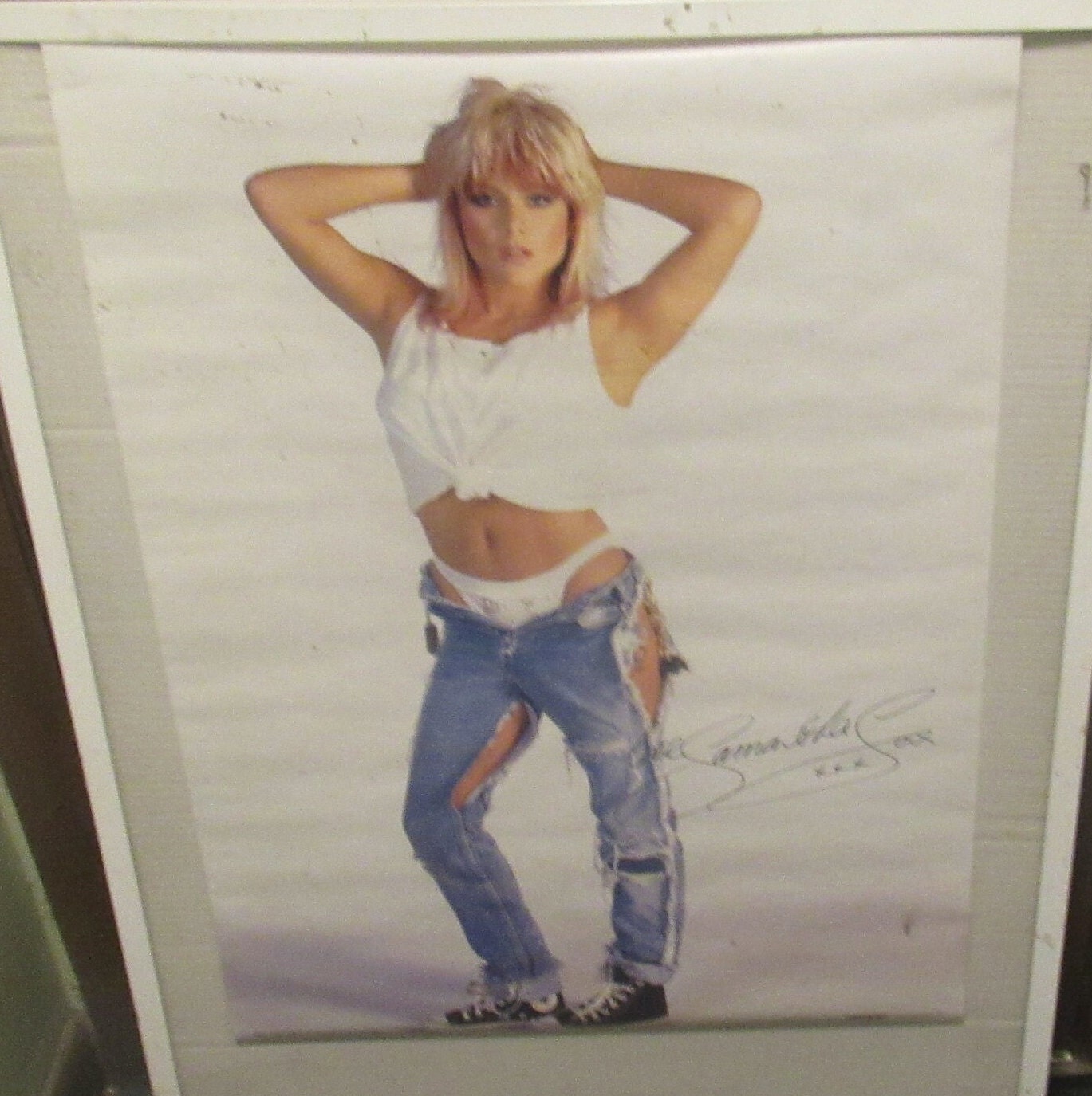 Samantha Fox Hot Sexy English Pop Star Poster Vintage Rare No Frame Sealed New Etsy UK