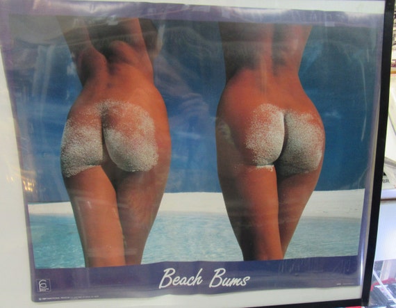 BEACH BUMS POSTER 1987 New Sealed No Frame Collectible Rare Hot