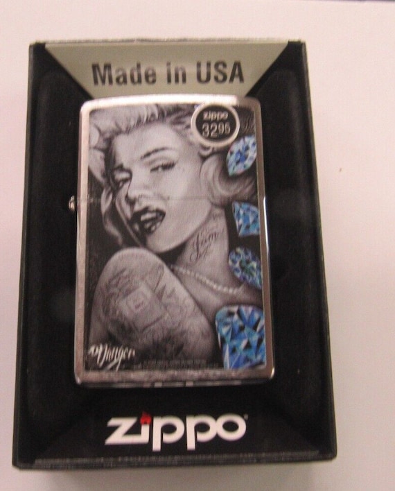 MARILYN MONROE ZIPPO Lighter New Future Collectible Not Used Case Included  you must buy fluid 2025