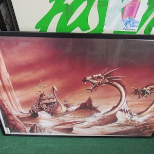 RODNEY MATTHEWS POSTER 2000 New Sealed No Frame Collectible Rare Dragons Yes Artist