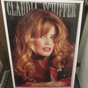 CLAUDIA SCHIFFER POSTER Lare 90s No frame New Sealed Collectible Rare hot Model