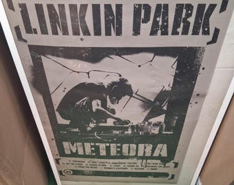 Vintage 2001 Linkin Park Poster Funky Enterprises #3575 Rock Band