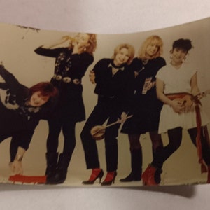 GO GOS Mini Poster Stickers New Early 80s Rare Vintage Collectible 3.5 X 2.5