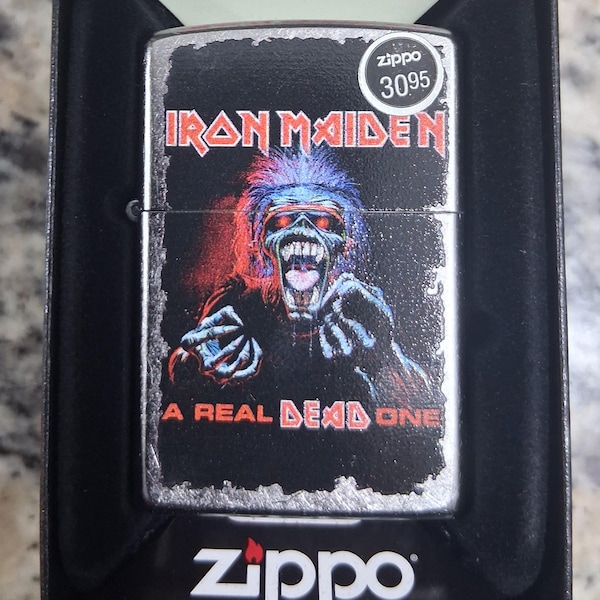 IRON  MAIDEN ZIPPO Lighter New Future Collectible Not Used Case Included you must buy fluid 2025