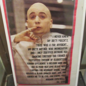 AUSTIN POWERS New Sealed No Frame 2002 Original rare Collectible Dr. Evil Movie