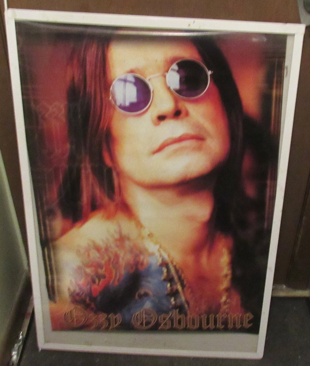 framed ozzy osbourne poster