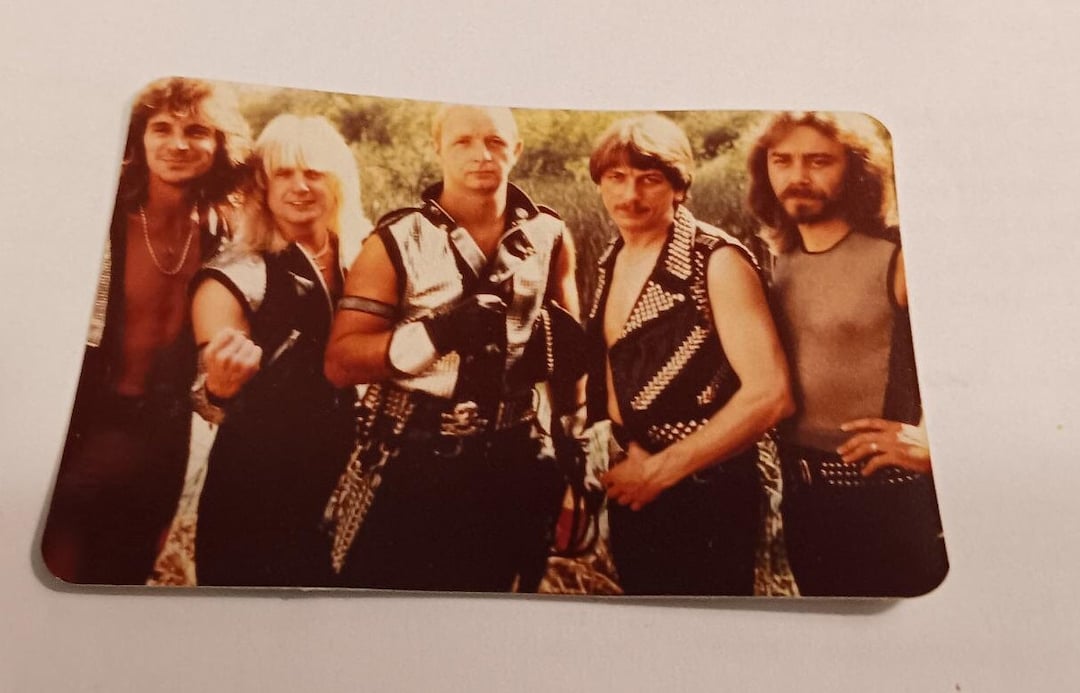 JUDAS PRIEST Mini Poster Stickers New Early 80s Rare Vintage judas-priest-mini-poster-stickers-new-early-80s-rare-vintage