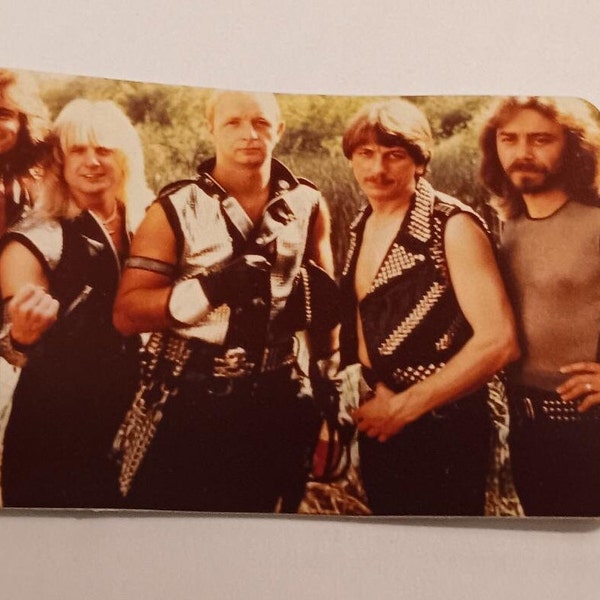 JUDAS PRIEST Mini Poster Stickers New Early 80s Rare Vintage Collectible 3.5 X 2.5