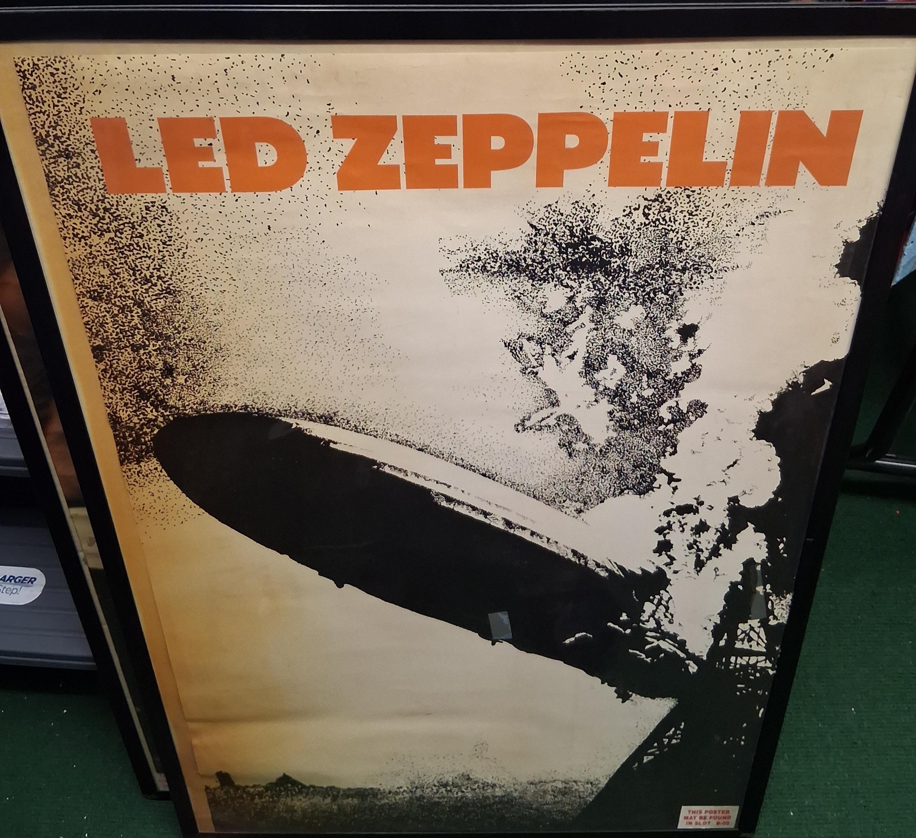 Led Zeppelin 1980年シカゴ公演チケット 額装品