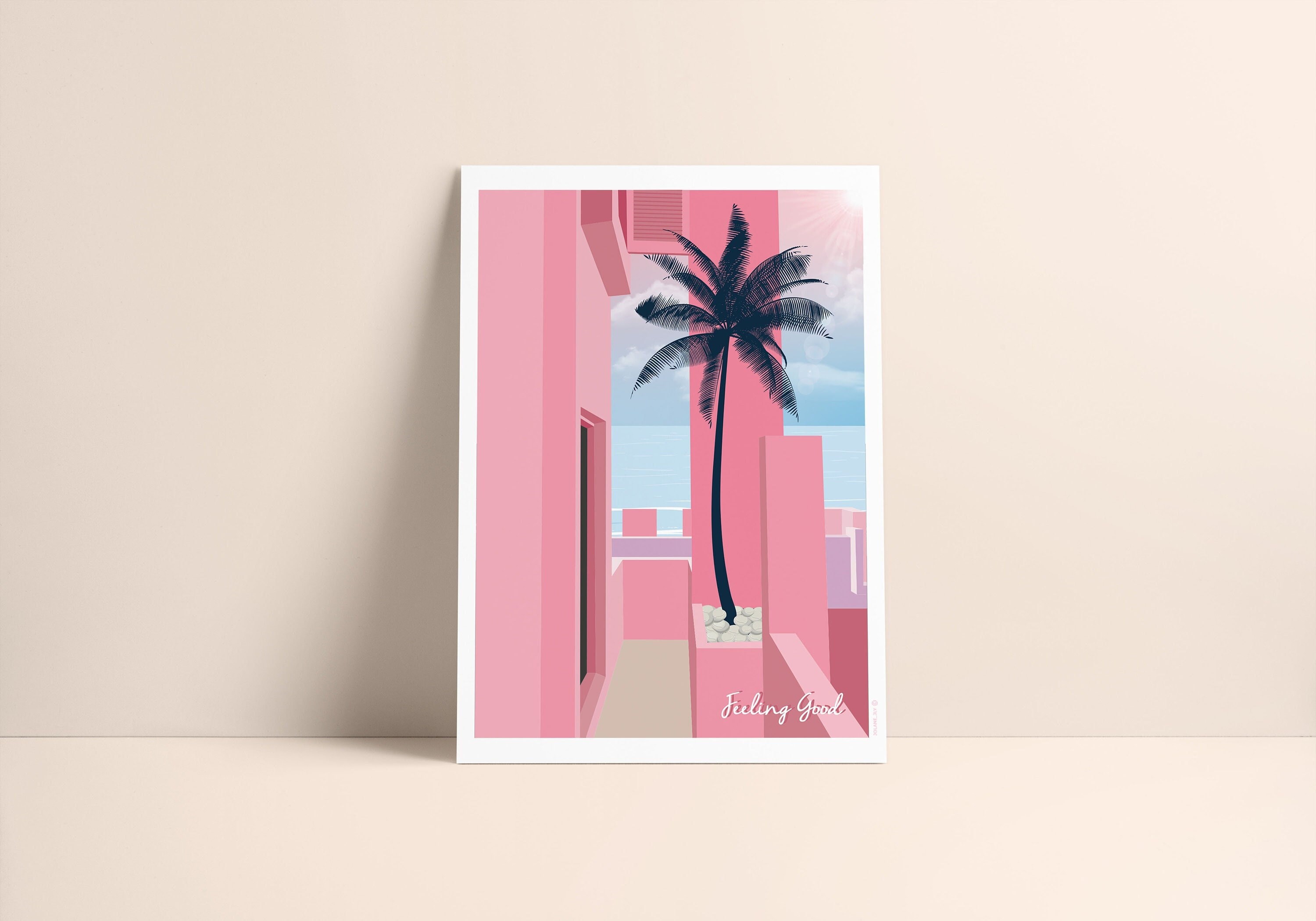 Affiche Poster Illustration - Feeling Good | Ocean Rose