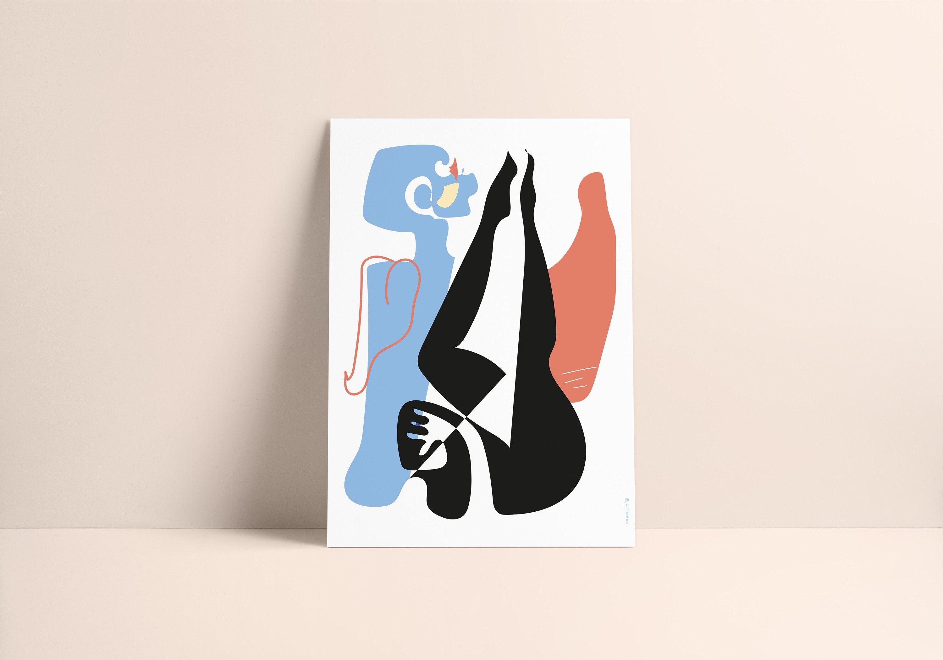 Affiche Poster Illustration - Femme Abstrait