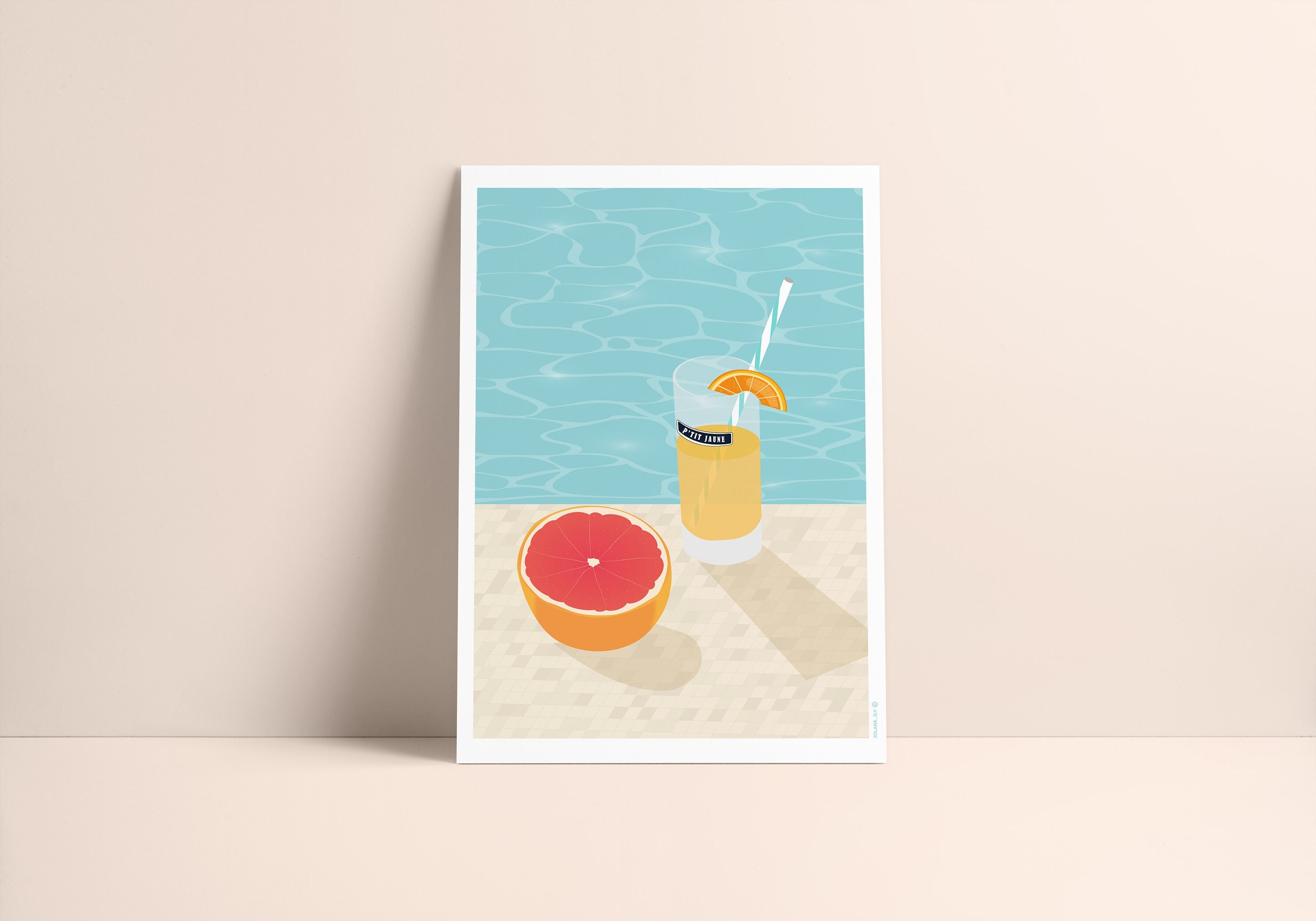 Affiche Poster Illustration - P'tit Jaune