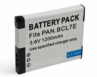 DMW-BCL7 Battery for Panasonic Cameras - DMC-F5 FH1 FS50 SZ3 SZ8 SZ9 XS1 XS3