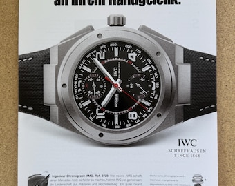 Anuncio vintage de IWC de los años 2000
