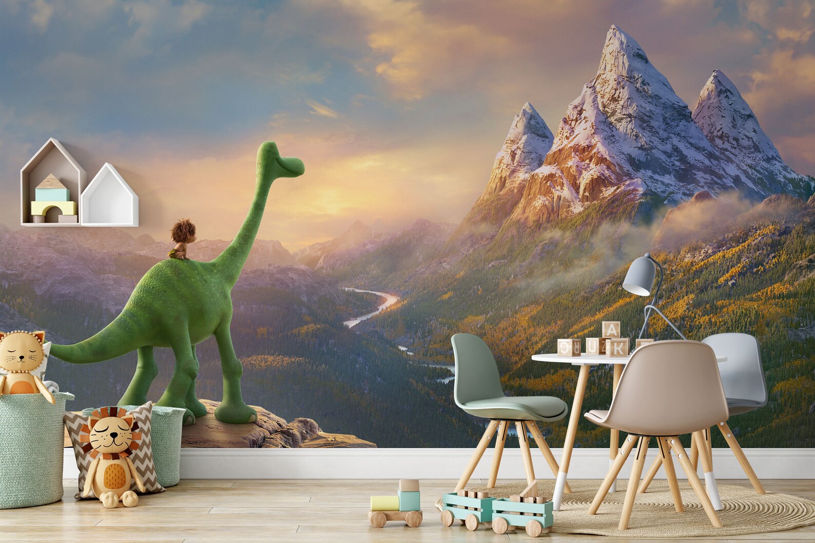 The Good Dinosaur Wall Mural the Good Dinosaur Wallpaper Dinosaur Wall
