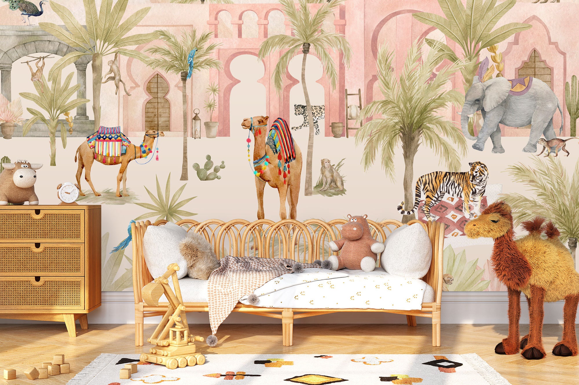 A Walk in the Secret Garden Wall Mural | Tropical Wallpaper ...