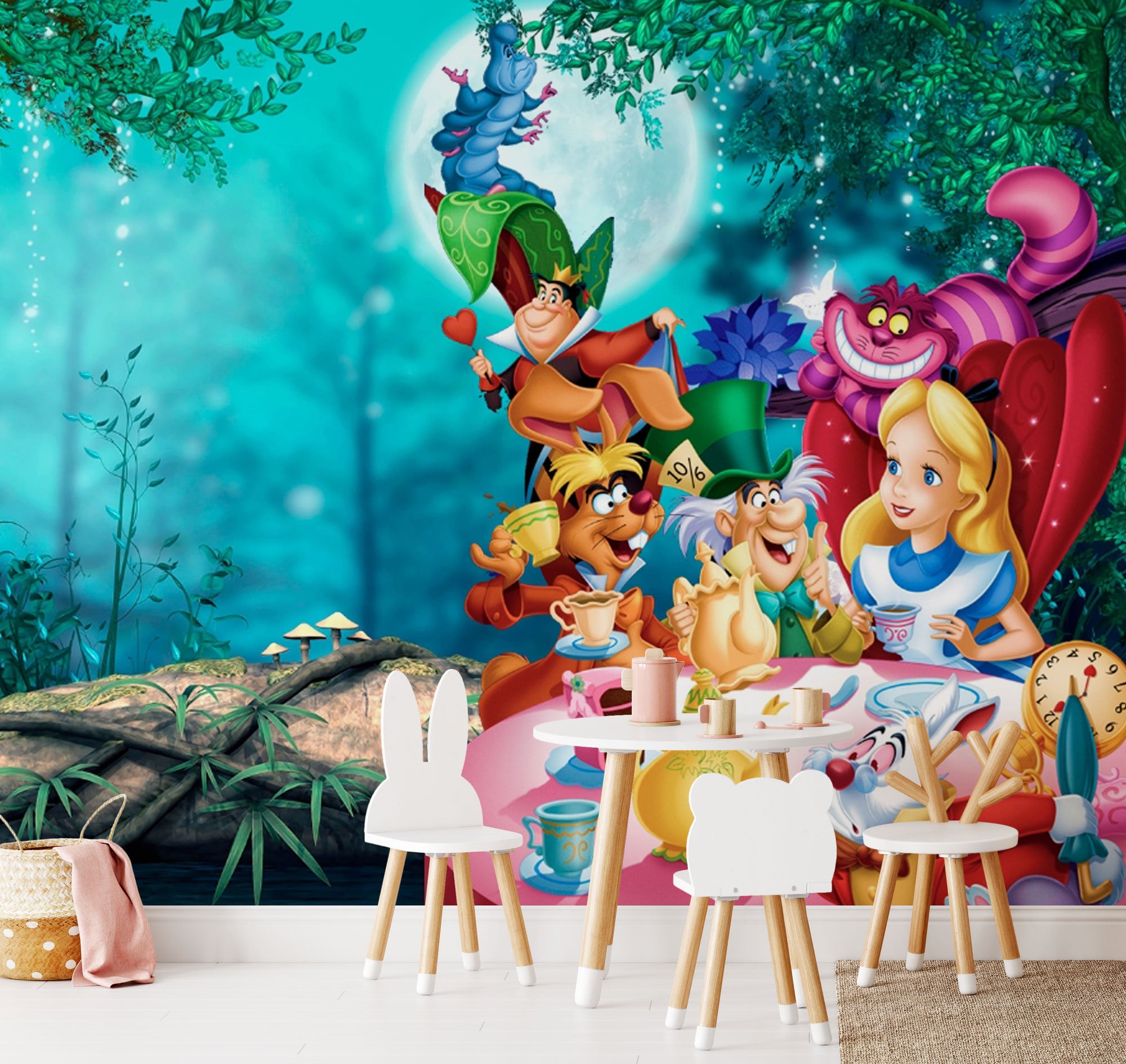 Disney Alice In Wonderland Tea Party Wallpaper — free download
