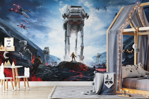 Onderhoud periscoop Maxim Star Wars muurschildering Space Battles Behang Kwekerij - Etsy Nederland