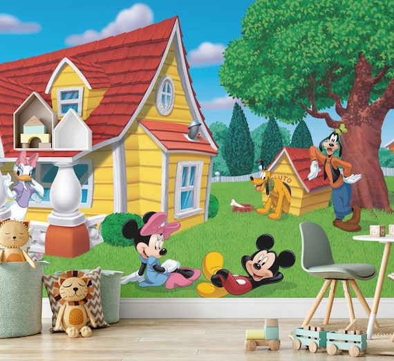 Share 83+ mickey mouse mural wallpaper noithatsi.vn