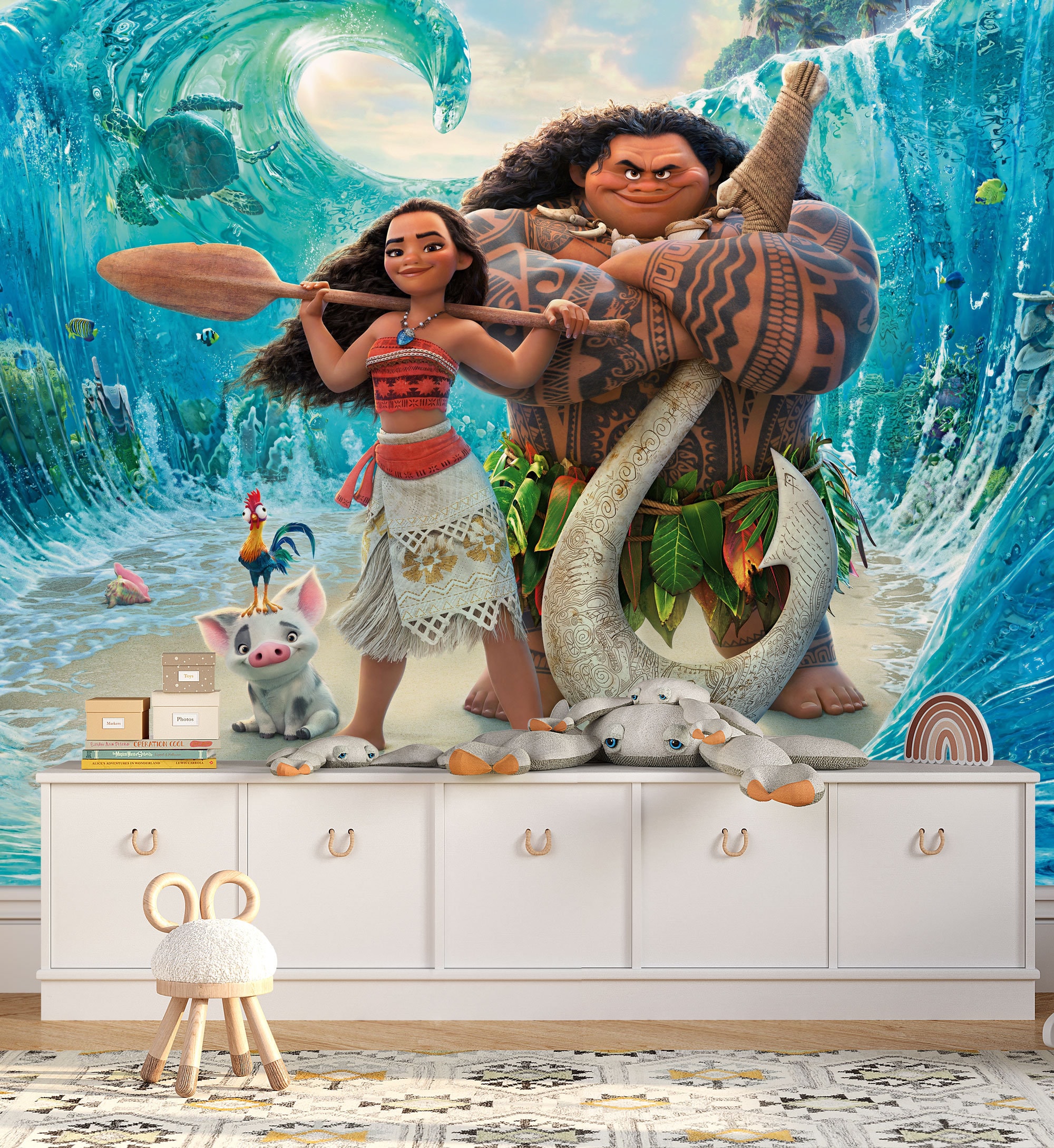 Moana Wall Mural Moana Wallpaper Moana Wall Decor Nursery Decor