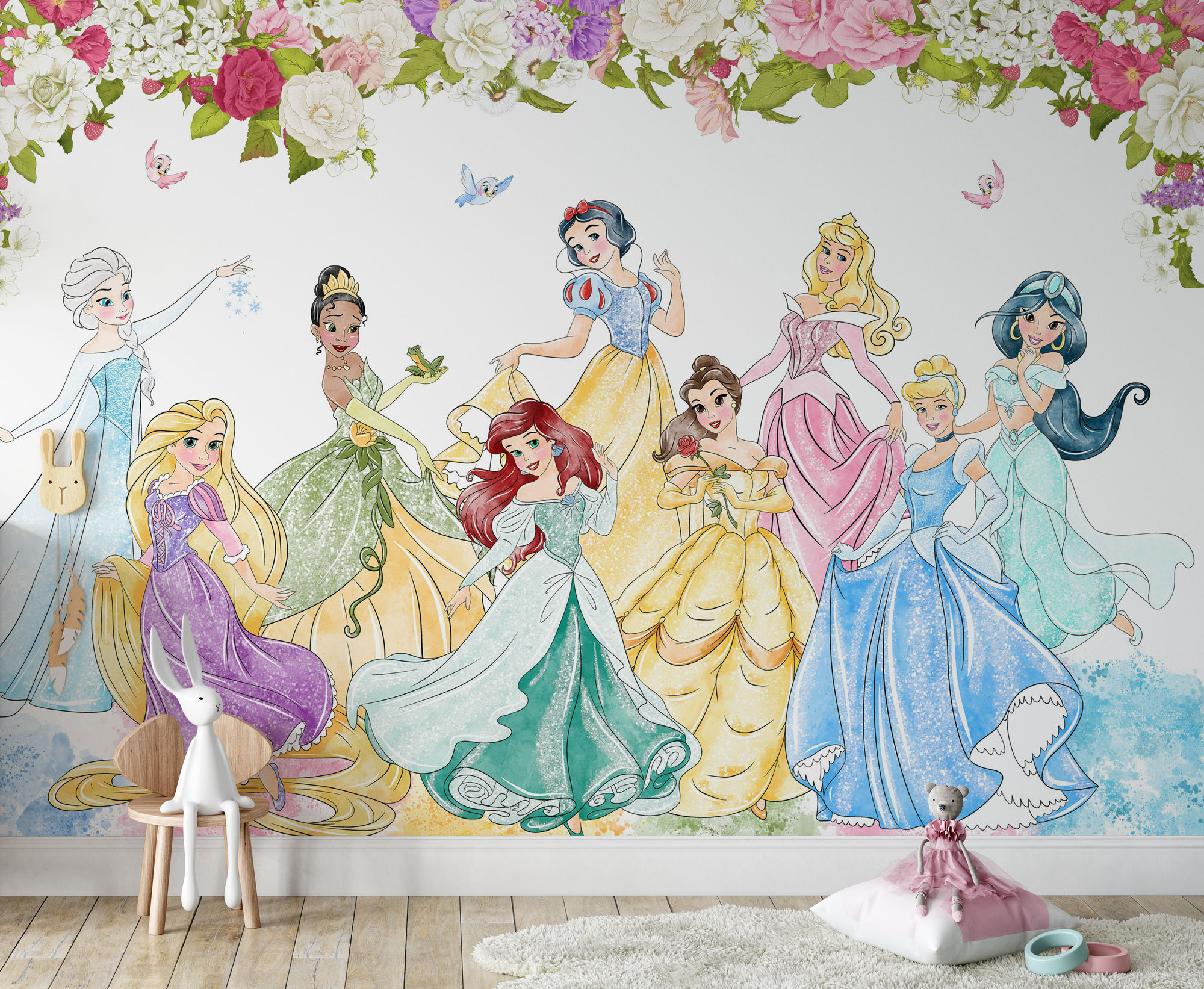 額縁　絵画　プリンセススタイル 絵画 額装 プチポワン 桜の園｜額絵・絵画（輸入雑貨）｜輸入
