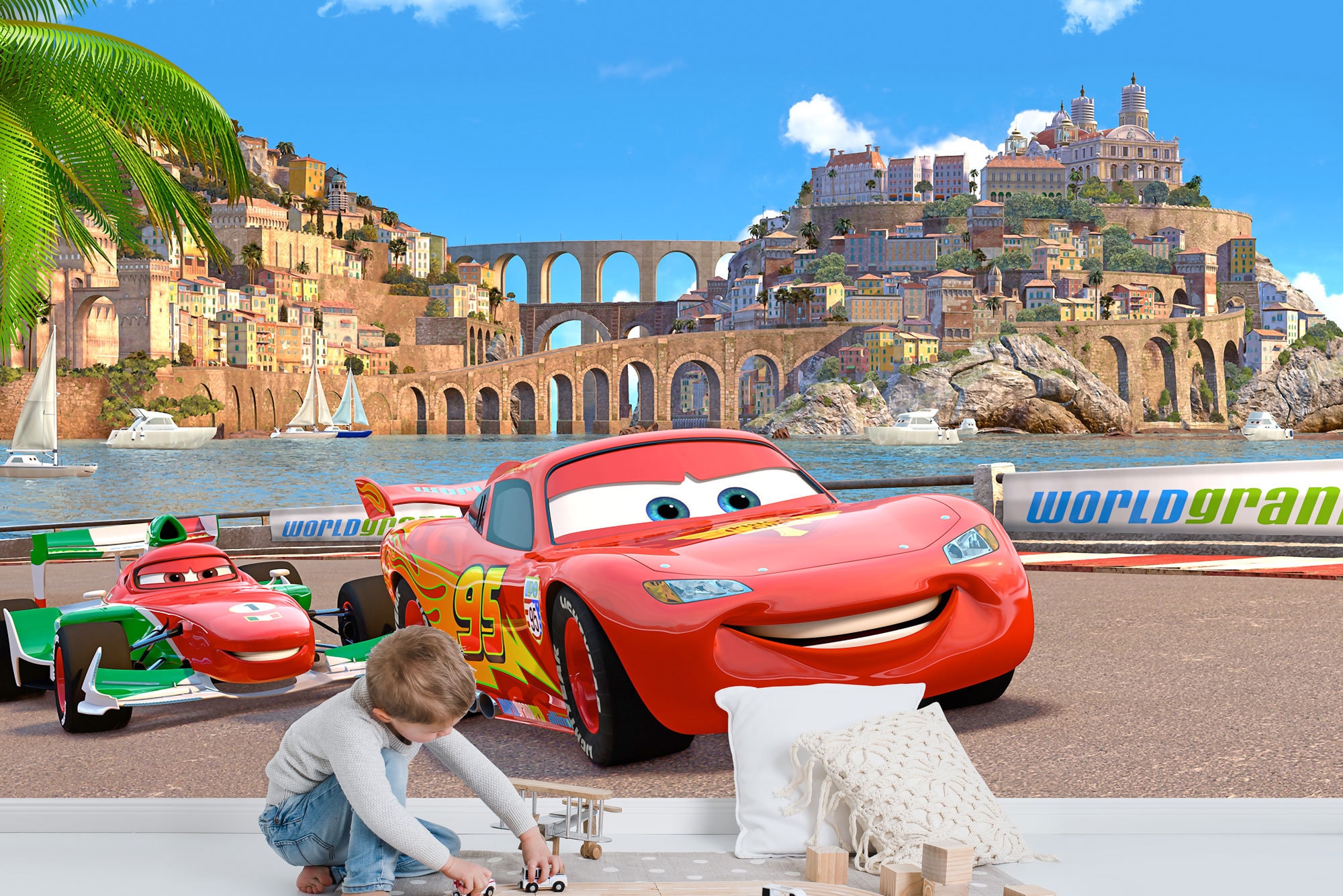 Cars Wall Mural Cars Wallpaper Nursery Decor Children Wallpaper Ref 028