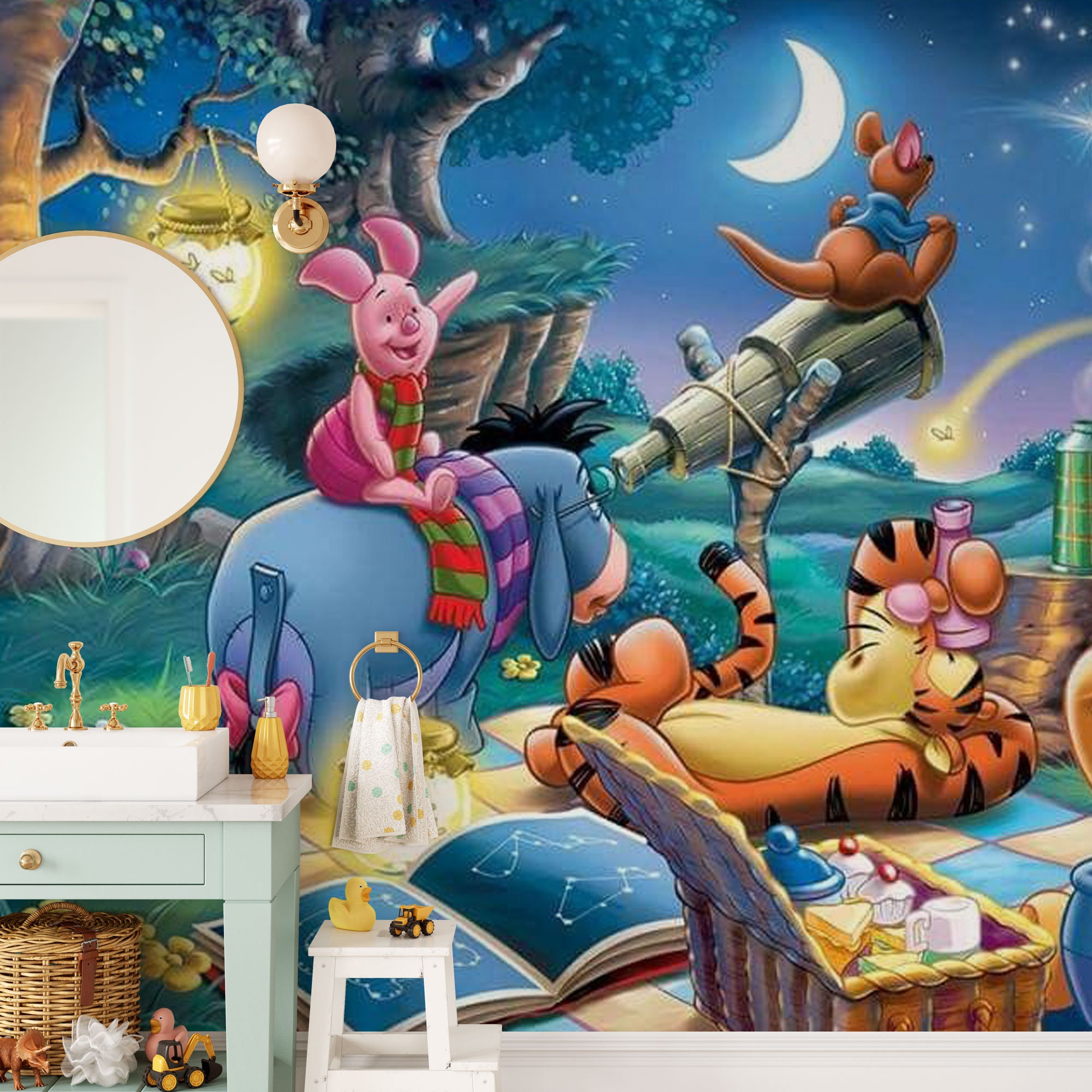 くまのプーさん　星空　絵画 くまのプーさん 星空 絵画 （プーさんの原画が約100点公開。PLAY