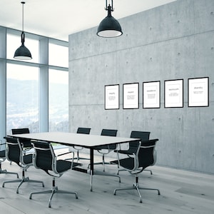 Company Core Values Inspirational Wall Art, DIGITAL