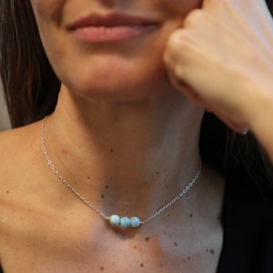 Larimar Necklace Triplet