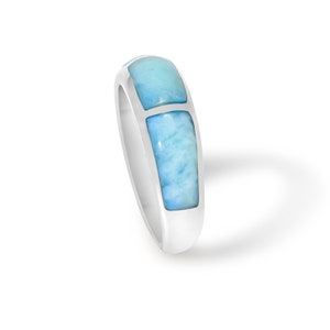 Piezas de anillo de larimar