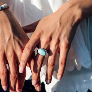 Larimar Ring Oval