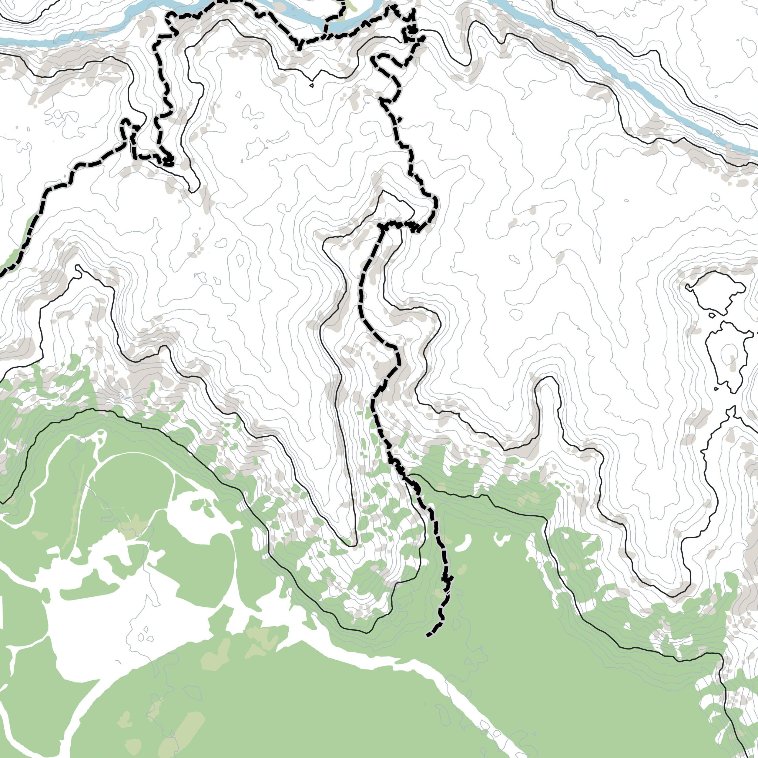 Rim to Rim Trail Topographic Map Poster, Arizona Grand Canyon Trail ...