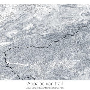 Appalachian Trail Topographic Map Poster Great Smoky Mountains Il 300x300.6487375972 Inoq 