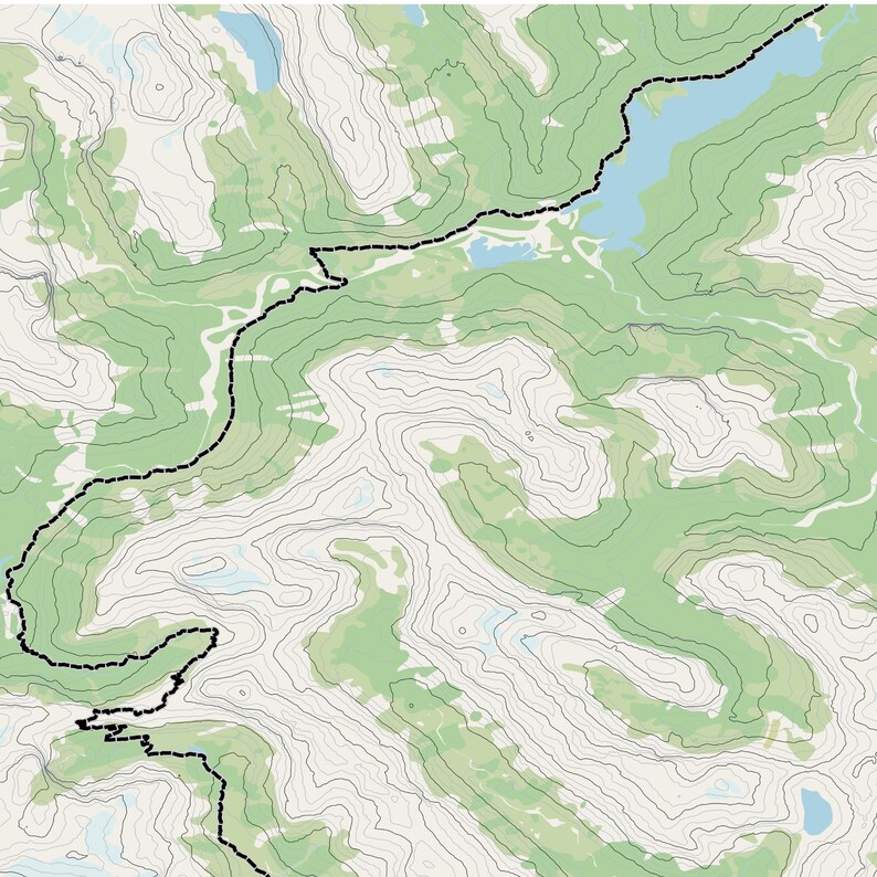 Milford Track Topographic Map Poster, Fiordland National Park ...
