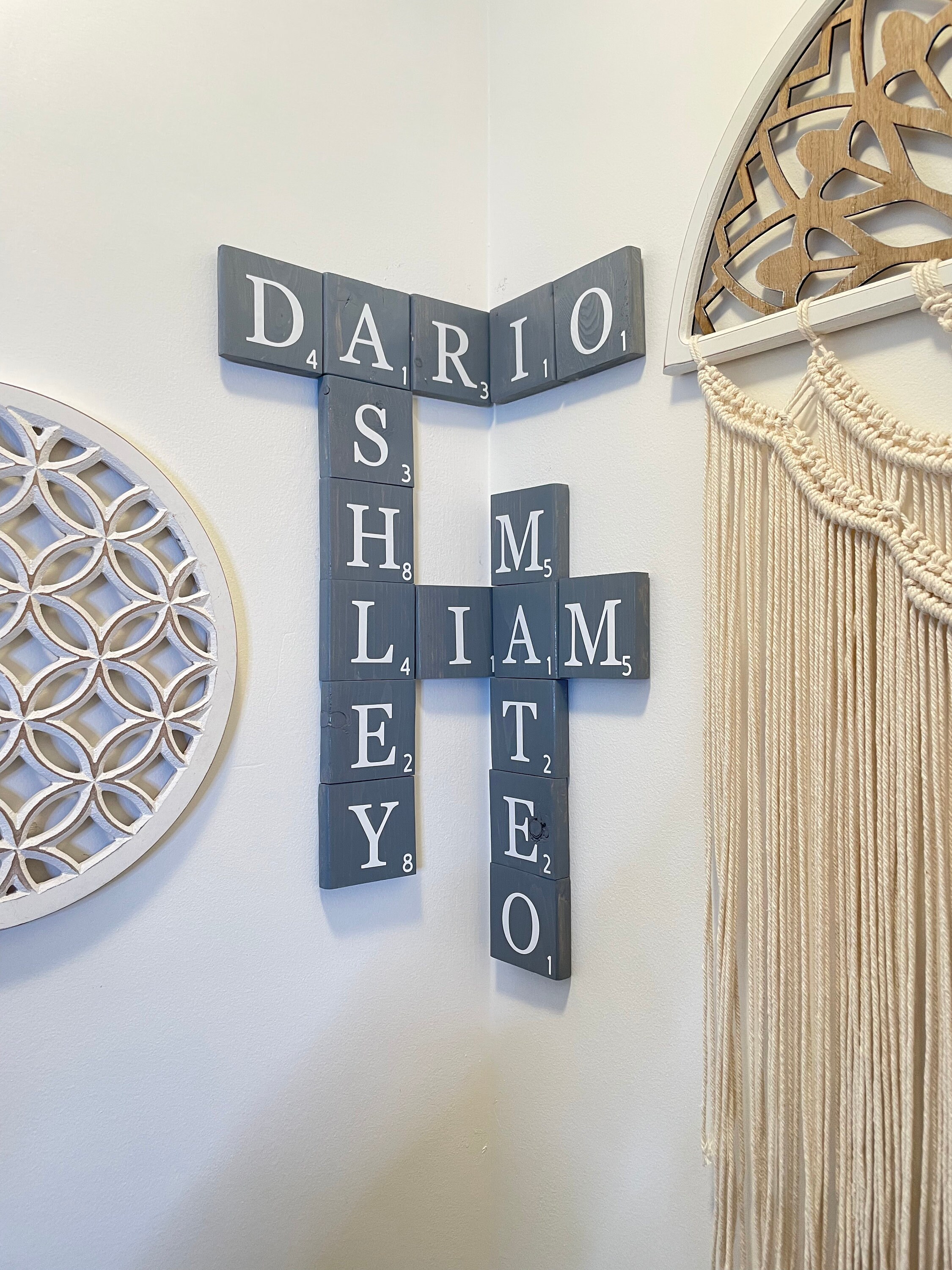 Hand Made Custom Scrabble Name Tiles Wall Decor Cute Trendy Etsy