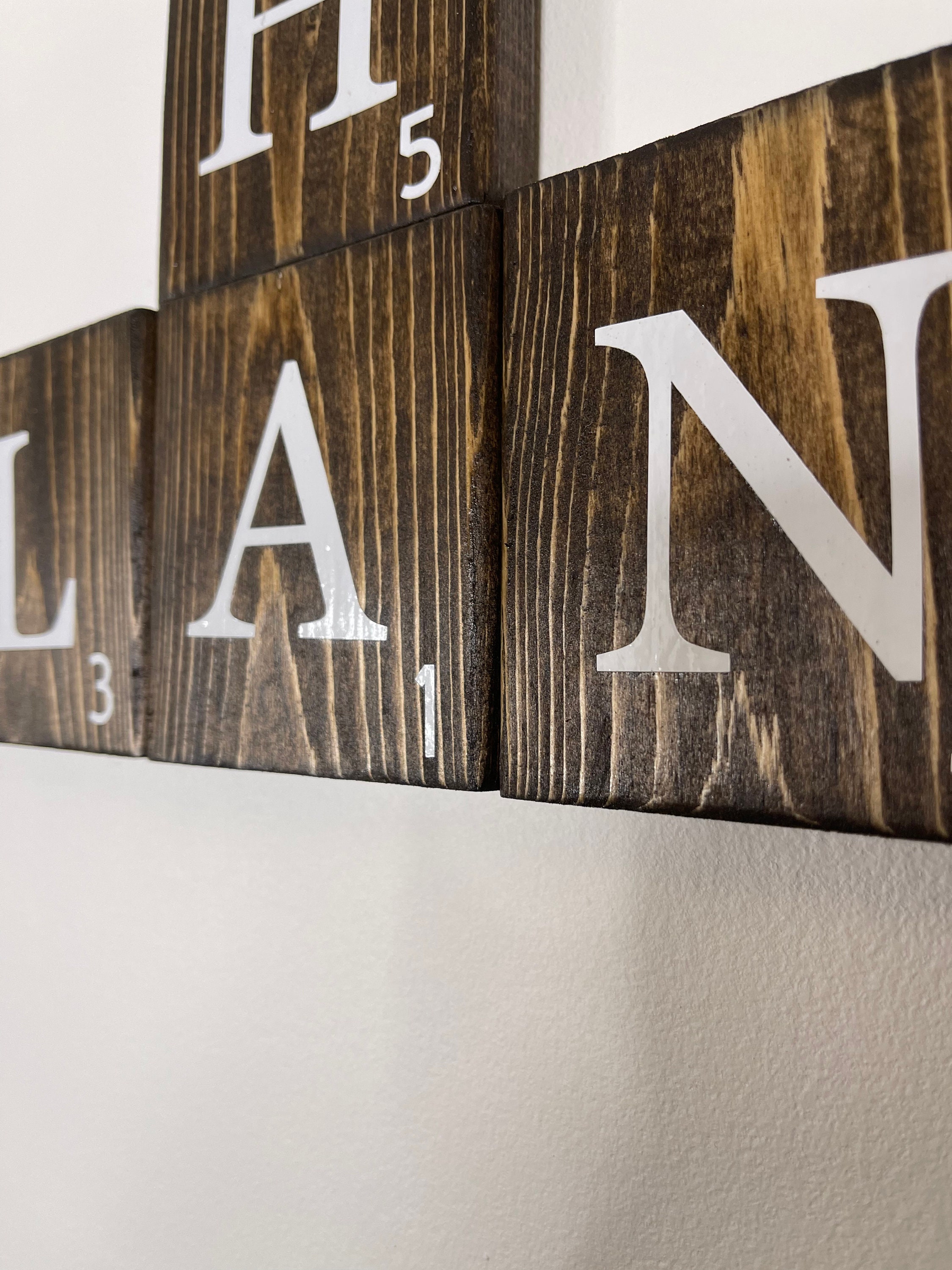 Hand Made Custom Scrabble Name Tiles Wall Decor Cute Trendy Etsy