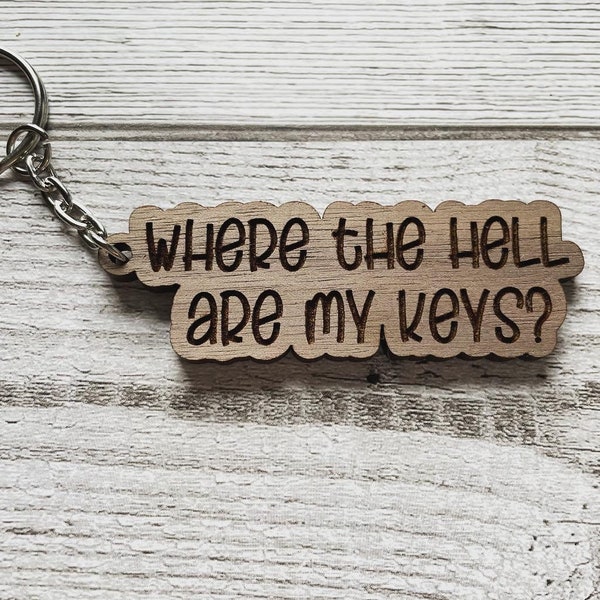 Laser Cut Keyring Etsy UK