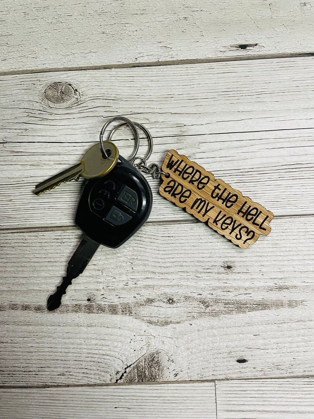 Where the Hell Are My Keys Adult Keyring Fun Keyring Laser Cut Keyring