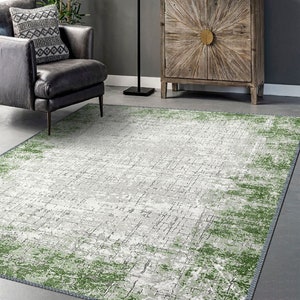 Turkish Green Rug, Farmhouse Carpet, Multi Size, Rugs For Living Room, Oriental Style Rug, Area Rug Vintage Style Rug, Carpet, White Rug