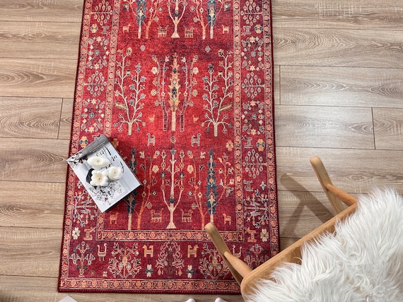 Tappeto Passatoia Boho Vintage – Antiscivolo E Lavabile – Per Corridoio, Cucina E Camera Da Letto – Personalizzabile Su Misura - 5