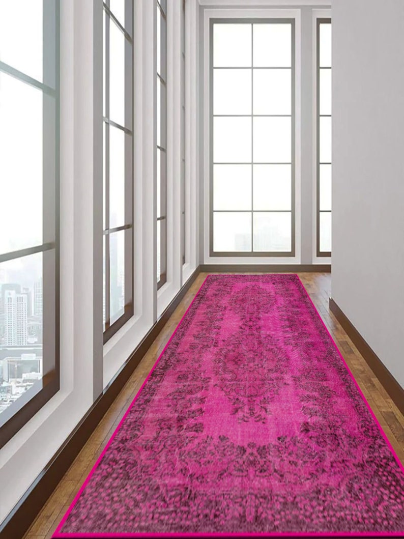 Pink Turkish Rug Pattern Fuchsia/pink Turkish Rug, Luxurious Bedroom Rug, Turkish Area Rug ...