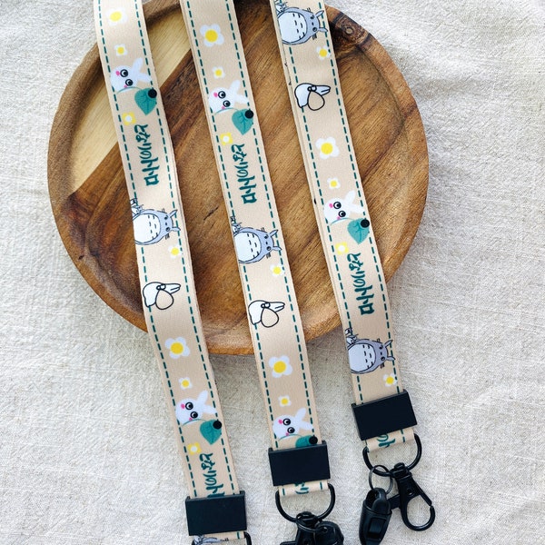 My Neighbor Totoro Lanyard- Cute Japanese Anime Lanyard-Keychain Holder-Badge Strap-Keys Lanyard-Kawaii Key Lanyard-High Quality ID holder