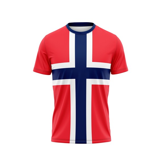 Maglietta Uomo Vintage Neverless &ndash; Bandiera Norvegia &ndash; Esplora Norvegia &ndash; Basic Nero Naturale