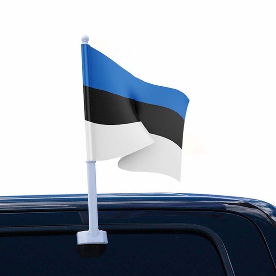 Car Flag of Estonia Estonian National Flag Car Flag Protective Face Mask  Banner of Estonia Estonian Banner Car Holder, Auto Flag 